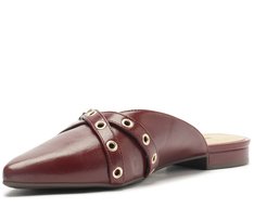 Mule Bico Fino Tiras Roxa