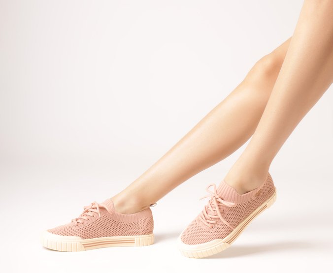 Tênis Knit Alê Rosa