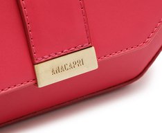 Bolsa Tiracolo Pequena Estruturada Rosa