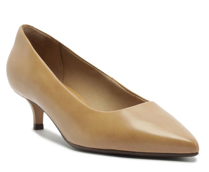 Scarpin Salto Fino Bege
