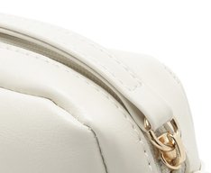 Bolsa Tiracolo Pequena Lenço Decorativo Branca