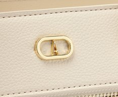 Bolsa Tote Média Zíper Branca