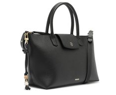 Bolsa Tote Grande Bag Charm Missangas Preta