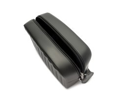 Bolsa Tiracolo Média Injetada Fosca Preta