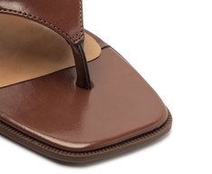 Sandália Mule Gaspéa Regular Marrom