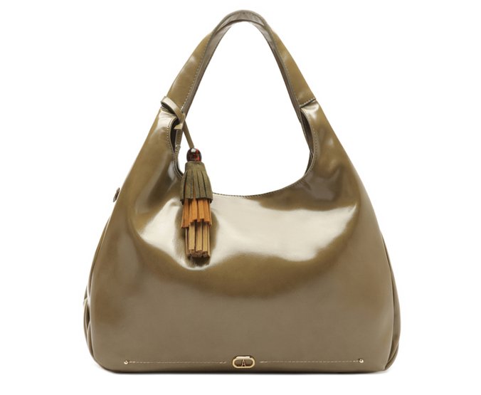 Bolsa Hobo Grande Tassel Esfera Verde