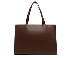 Bolsa Shopping Grande Valentina Marrom