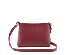 Bolsa Tiracolo Média Logo Metal Vermelha