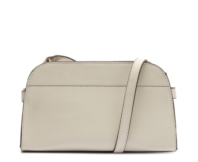 Bolsa Tiracolo Média Zíper Helena Branca
