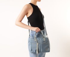 Bolsa Tote Grande Sporty Nylon Azul