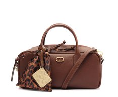 Bolsa Tote Média Lenço Marrom