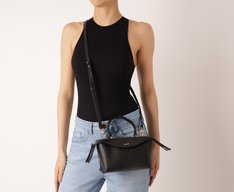 Bolsa Tote Pequena Retangular Work Preta