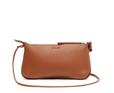 Bolsa Tiracolo Média Detalhe Franja Marrom