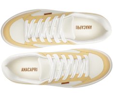 Tênis Recortes Ayla Branco e Amarelo