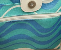Bolsa Shopping Grande Ondas Sundown Azul