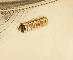 Bolsa Tiracolo Média Snake Dourada
