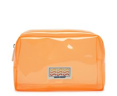 Necessaire Média Translúcida Sundown Laranja