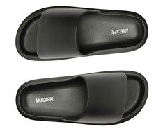 Chinelo Nuvem Plataforma Injetado Preto