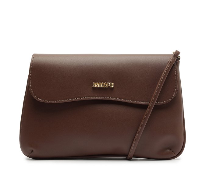 Bolsa Tiracolo Média Dome Marrom