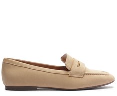 Mocassim Madri Bico Quadrado Bege