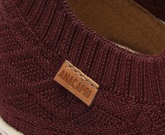 Tênis Slip On Knit Texturizado Roxo