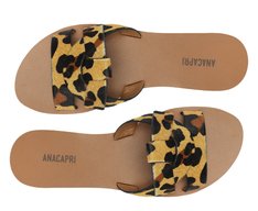 Rasteira Entrelaçada Onça Animal Print