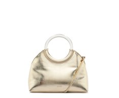 Bolsa Tiracolo Pequena Alça Metal Dourada