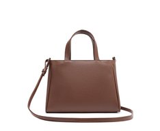 Bolsa Tote Média Bolso Frontal Barbicacho Nero Marrom
