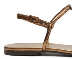 Sandália Rasteira Slim Bronze