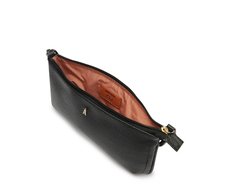 Bolsa Tiracolo Média Detalhe Franja Preta