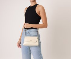 Bolsa Tiracolo Média Clássica Bege