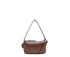 Bolsa Tiracolo Pequena Baguete Marrom