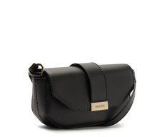 Bolsa Tiracolo Pequena Estruturada Preta