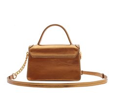Bolsa Tiracolo Pequena Estruturada Party Bronze