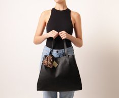 Bolsa Shopping Grande Eco Tec Preta