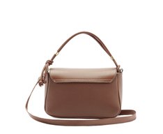 Bolsa Tiracolo Baguete Média Nó Marrom