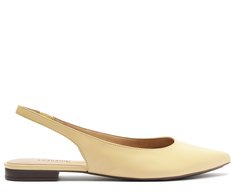 Sapatilha Slingback Bico Fino Amarela