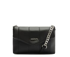 Bolsa Tiracolo Pequena Acolchoada Preta