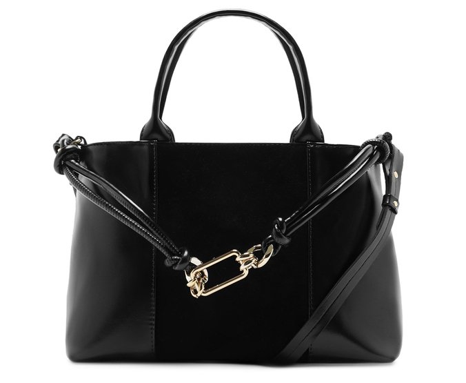 Bolsa Tote Grande Detalhe Alça Preta