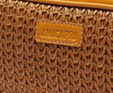 Bolsa Tiracolo Pequena Palha Marrom