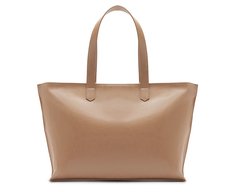 Bolsa Shopping Grande Tachas Bege