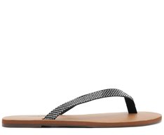 Rasteira Tiras Glam Preto