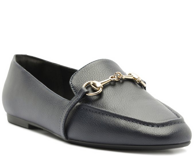 Mocassim Bridão Monocolor Azul