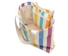 Bolsa Shopping Grande Listras Sundown Multicolor