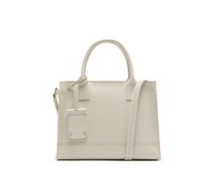 Bolsa Tote Média Pespontos Branca