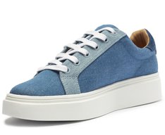 Tênis Sola Alta Jeans Azul