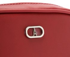 Bolsa Tiracolo Pequena Arredondada Glam Vermelha
