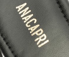 Sandália Slim Metal Comfy Salto Preta
