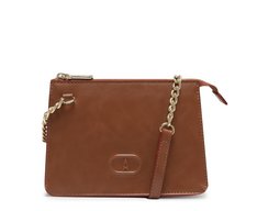 Bolsa Tiracolo Pequena Estruturada Millenium Marrom
