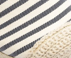 Sandália Espadrille Amarração Natural Branca e Azul